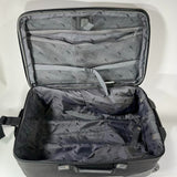 Atlantic 2 Wheel  Multiple Pockets Solid Black Travel Suitcase Unisex Size 22"