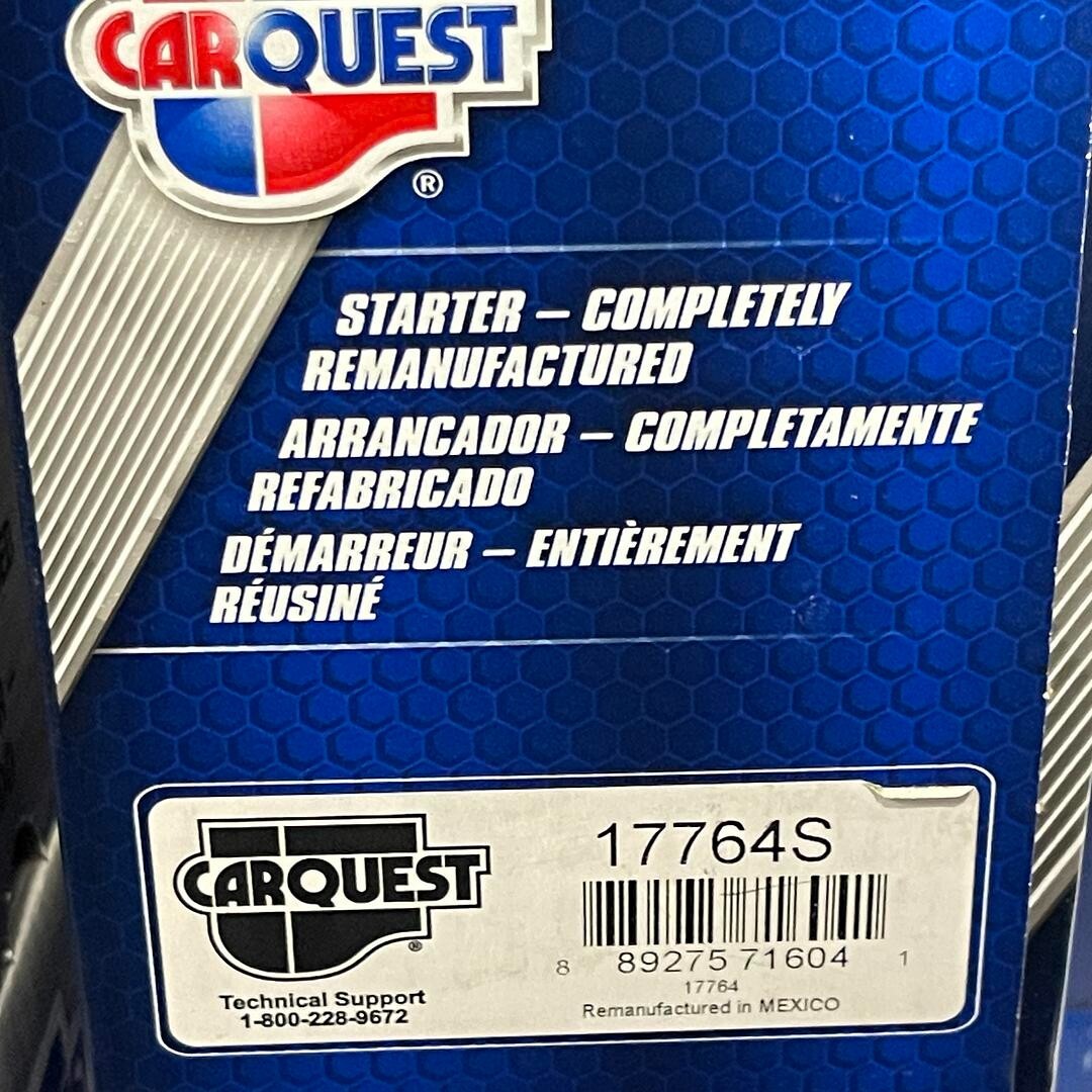 CARQUEST Premium 17764S Starter and Related Components - REMANUFACTURED