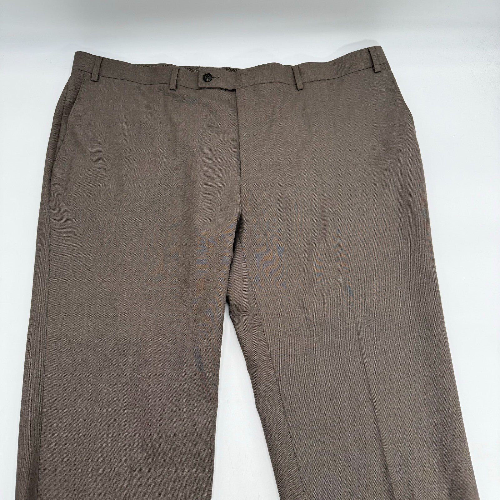 Calvin Klein Performance Dress Pants Suit Slacks Brown Men’s Size 42W x 30L US