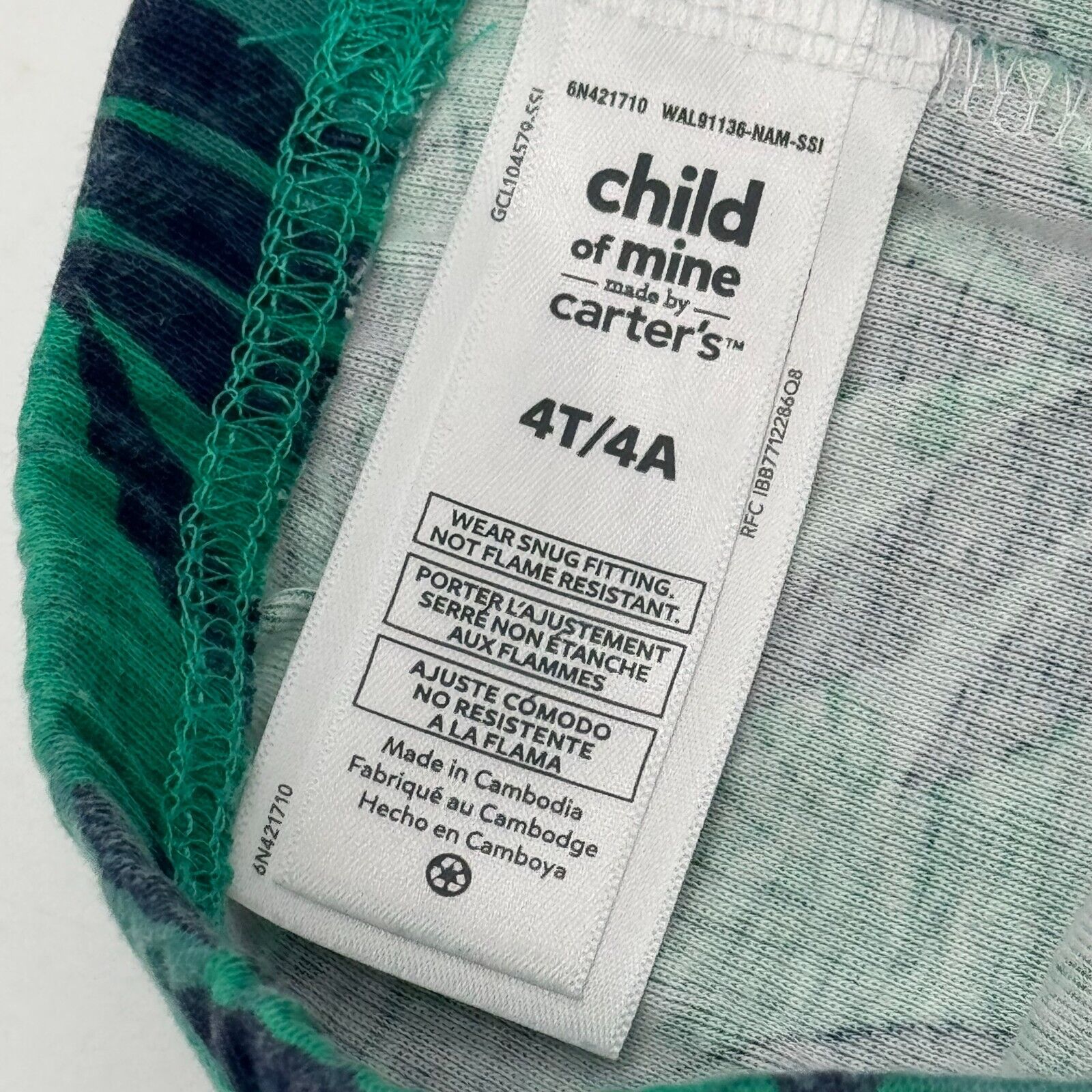 Carter’s Child of Mine Unisex Matching Set Crewneck Pullover Lounge Comfy Sz 4T
