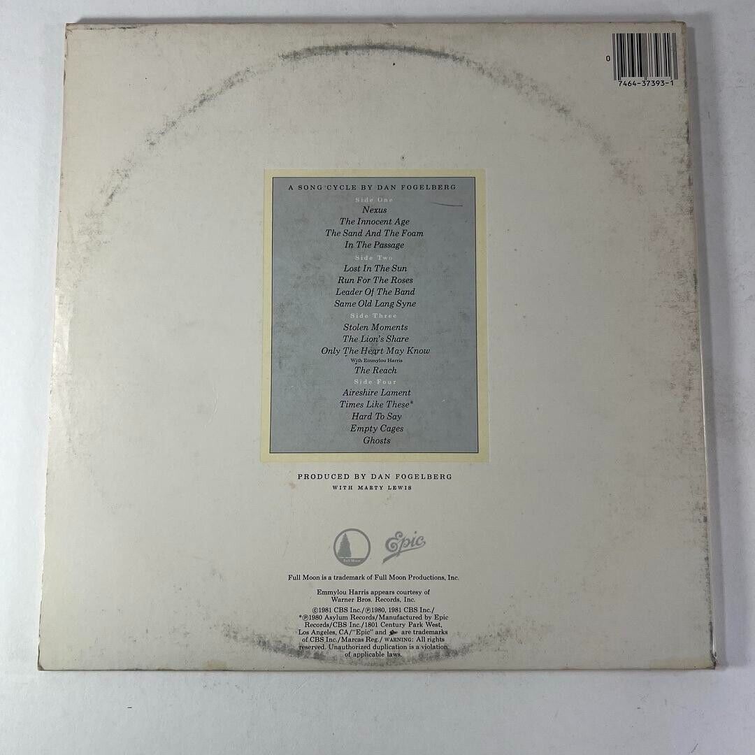 Dan Fogelberg The Innocent Age Vinyl LP 1981 Epic With Lyric Booklet