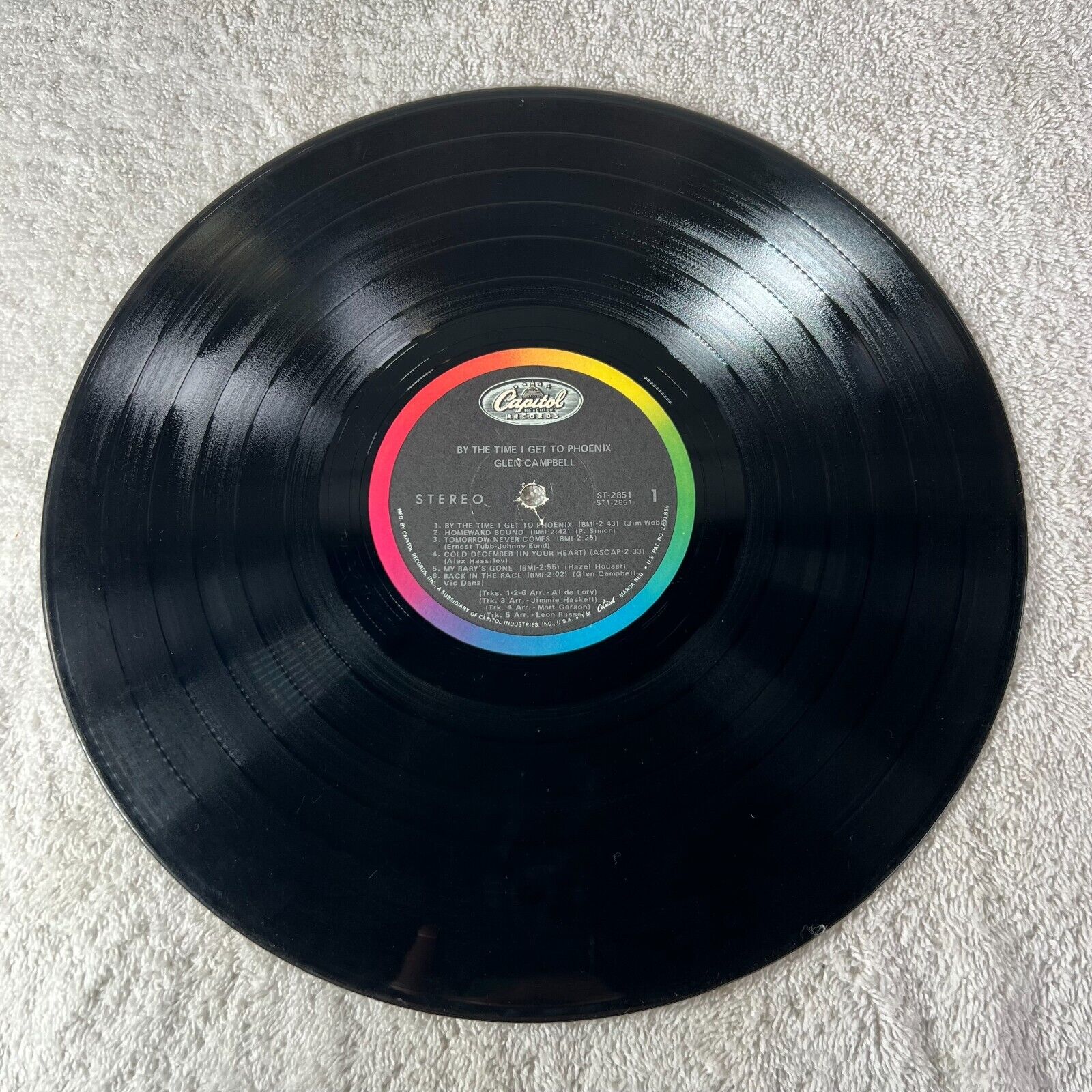 Glen Campbell – By The Time I Get To PhoeniX Vinyl LP Capitol Records – T 2851