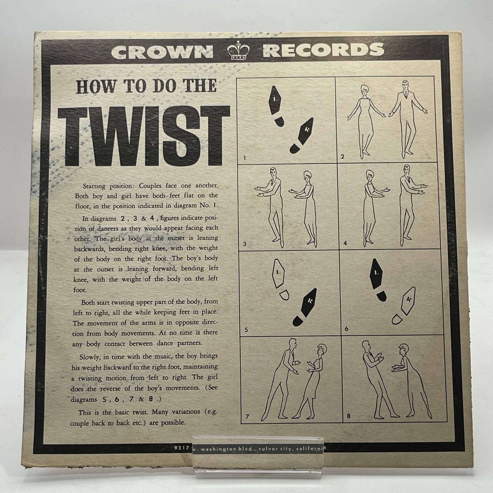 Joe Houston Doin' The Twist Vinyl LP 1962 Crown Records CLP 5246 ROCK AND ROLL