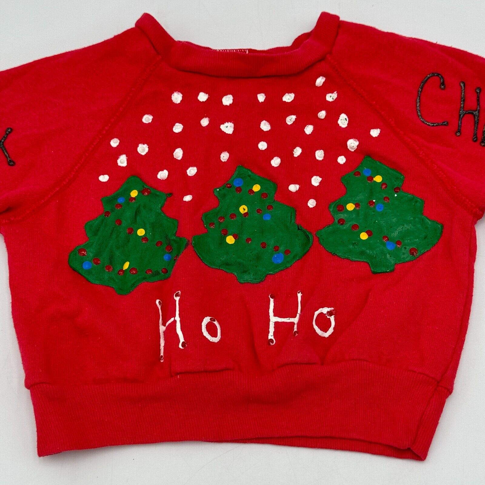 3 Toddler Christmas Sweaters Red Snow Trees Santa Orange Reindeer 2T 3T 5T