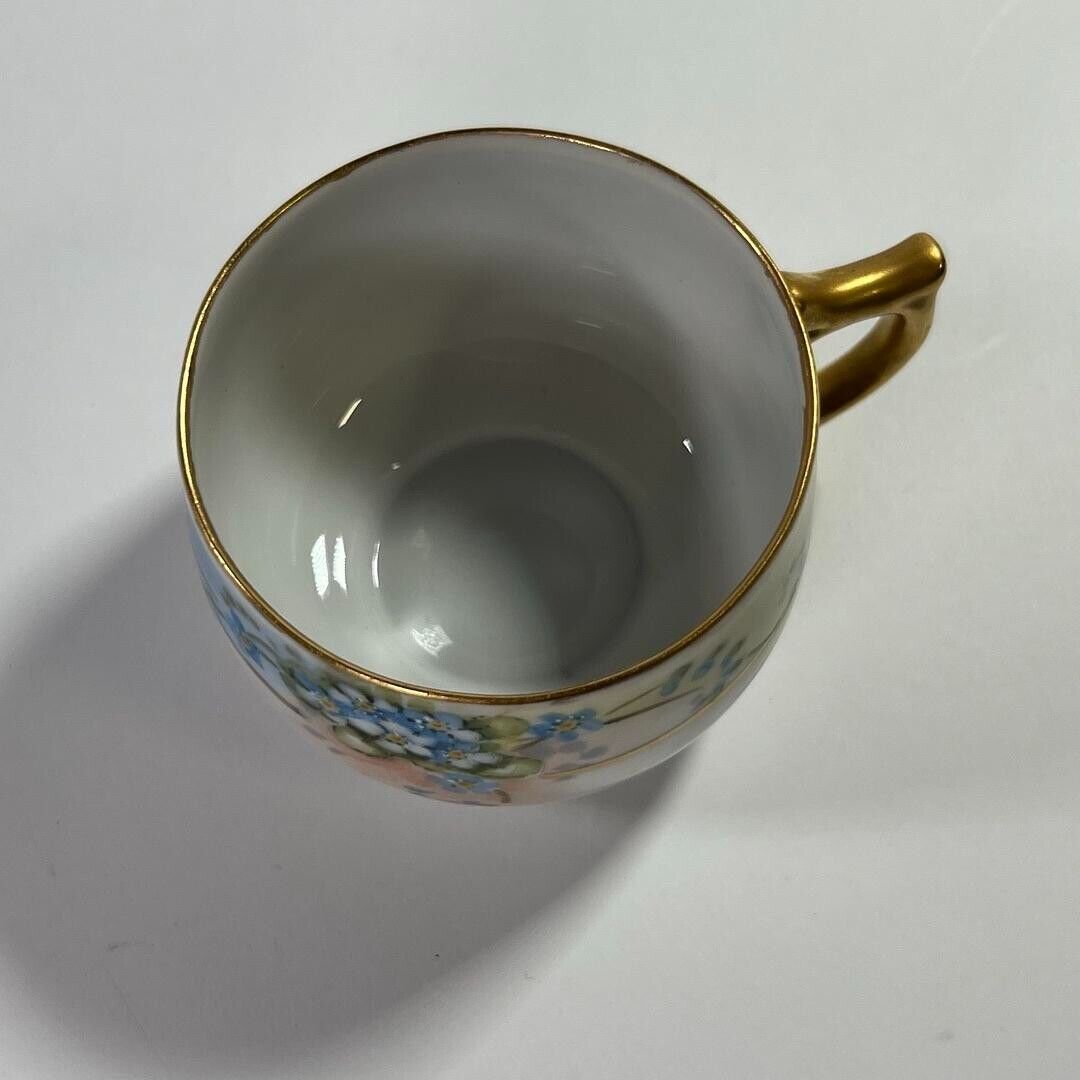 Vintage Victorian Era Japanese Hand Painted Pierce Teacup