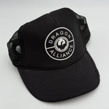 Otto Dragon Alliance Snapback Cap Black Mesh Back Adjustable Mens One Size