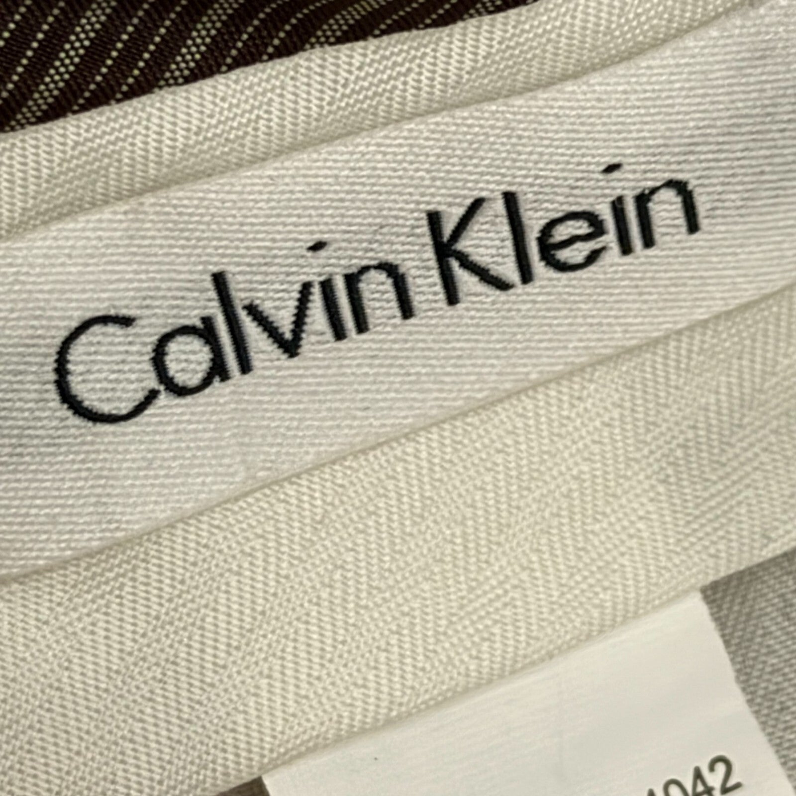 Calvin Klein Performance Dress Pants Suit Slacks Brown Men’s Size 42W x 30L US