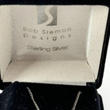 Bob Siemon Designs Sterling Silver Small Loop 14in Chain Necklace Christian