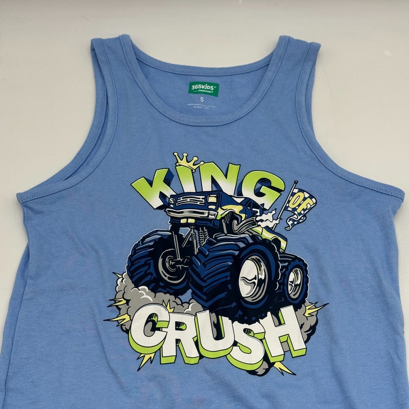 Lot of 3 Size 5T NWT Kids Clothes Fox Hoodie Blue Monster Truck Tank Top Shirt