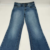 St Johns Bay Womens Preppy Boot Cut Stretch Jeans Light Wash Blue Size 6