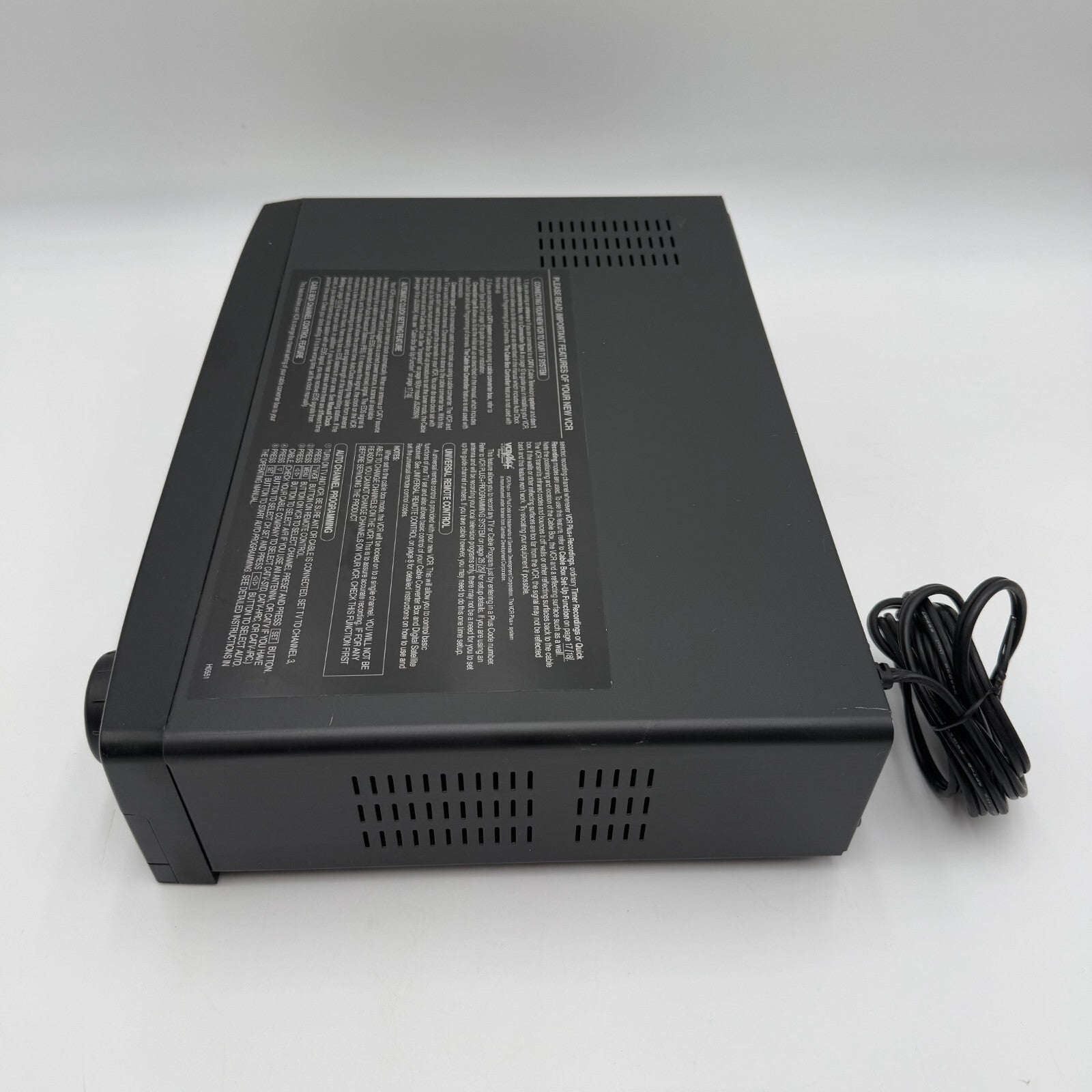 ADMIRAL VHS VCR Player JSJ 20934 For Parts Only Doesnt Power On No remote