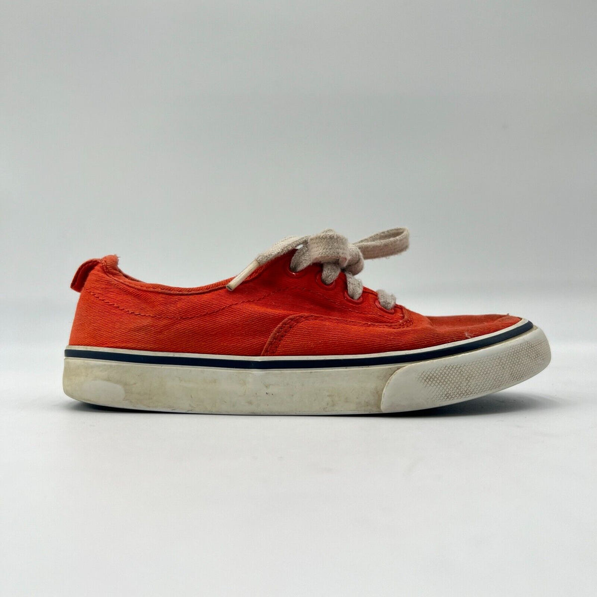 Old Navy Hot Tamale Red Cavas Lace Up Shoe Casual Sneakers Kids Size 13.5C US