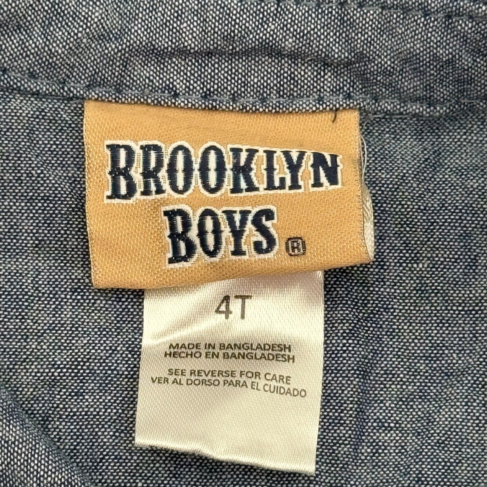 Brooklyn Boys 3pc Outfit Kids Dress Clothes Blue Button Up Tan Toddler Size 3T