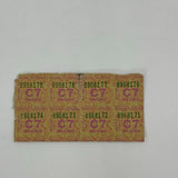 WWII 1945 Fuel Voucher Mileage Rations ID Card Brass PD Money Clip US History