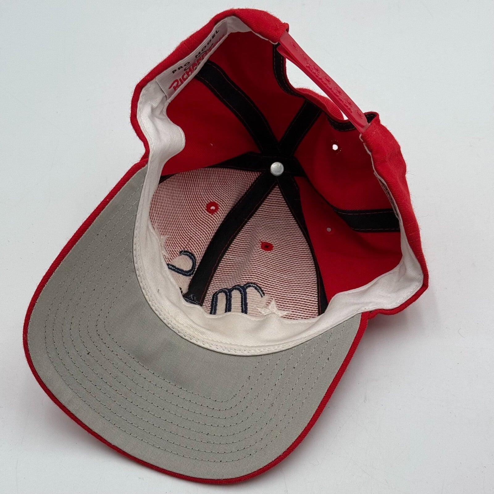 Richardson 512W Wool Serge Snapback Baseball Cap Vibrant Red Adjustable Men L