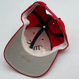 Richardson 512W Wool Serge Snapback Baseball Cap Vibrant Red Adjustable Men L