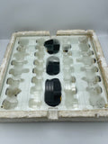 CRYSTAL CLEAR 2 in 1 Game Chess & Checker Set 59 pc 14" FREE SHIPPING