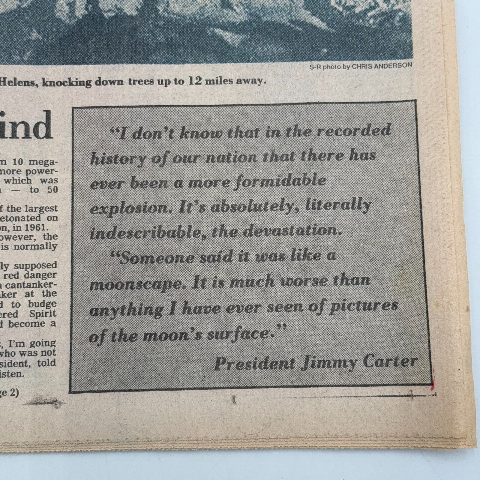Spokesman Review Mount St. Helens Volcano Erupts! Collector Issue Newspaper 1980