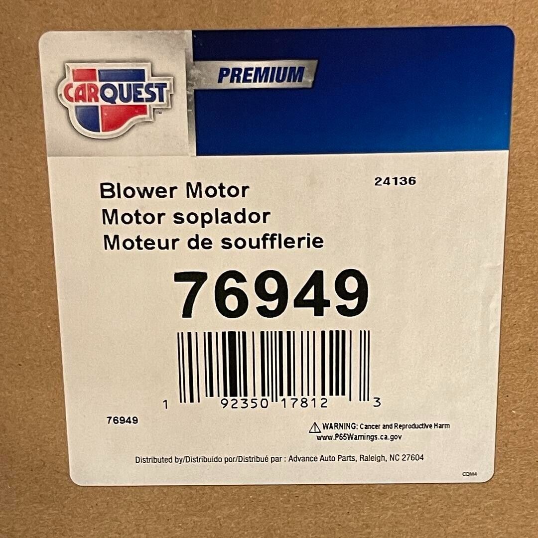 CARQUEST Cooling 76949 Flanged Vented CW Blower Motor with Wheel