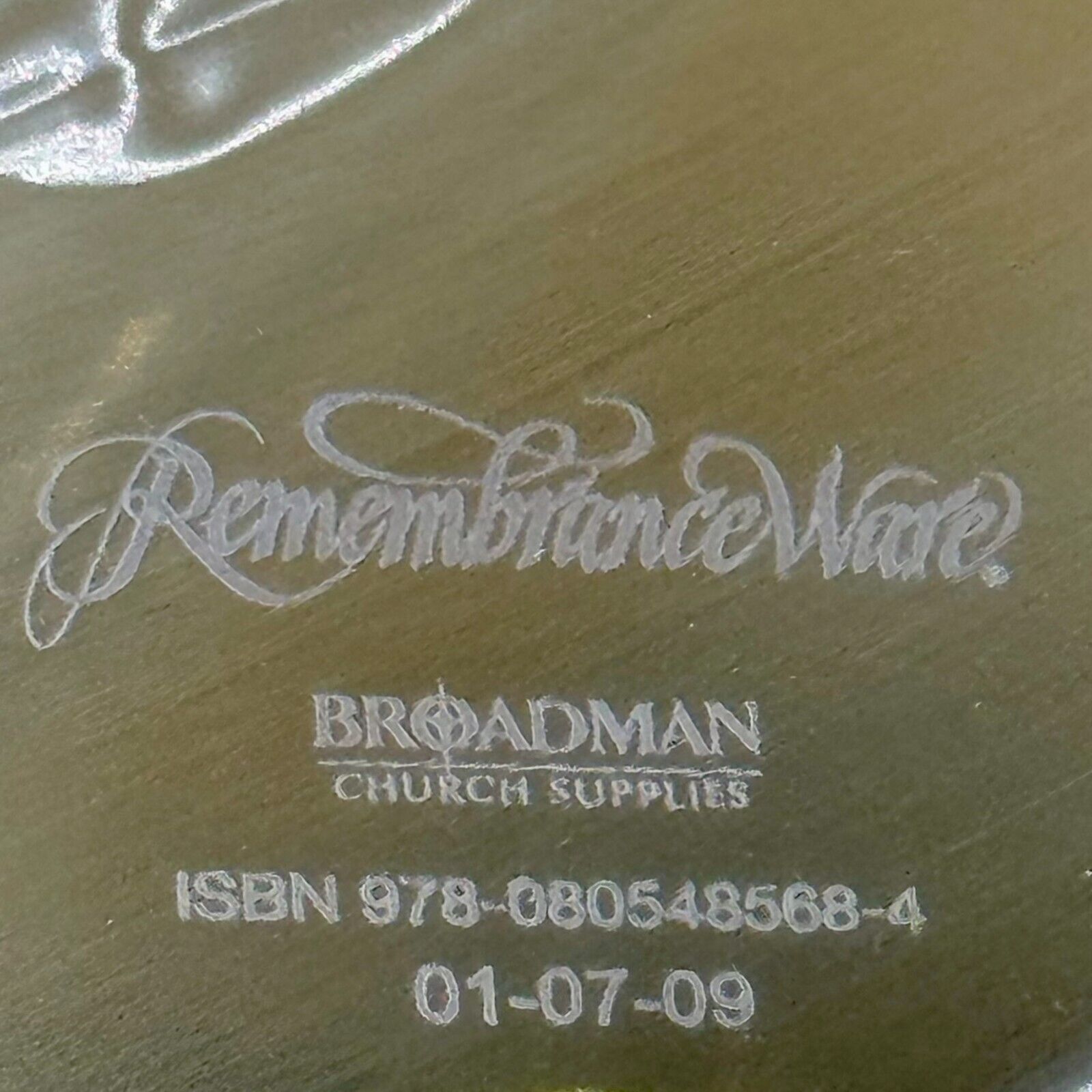 Rememberance Ware Comnunion Drink Tray & Cover Stainless Steel Brass Gold NIB