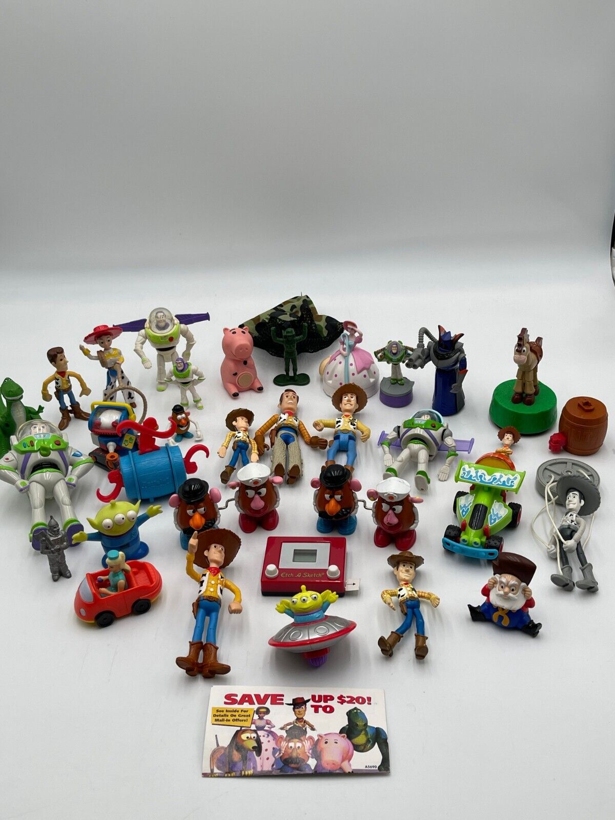 Lot of 35 Various Vintage Toy Story McDonalds Toy Collectibles and Other toys