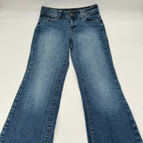 St Johns Bay Womens Preppy Boot Cut Stretch Jeans Light Wash Blue Size 6