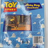 New 1996 Basic Fun Disney Toy Story Slinky Dog KeyChain Really Works NIB