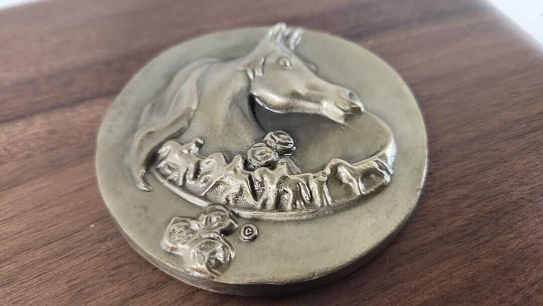 Beautiful Walnut Plaque 18x10 - 2001 Yth Ntnl. Championship Horse Show Arabian