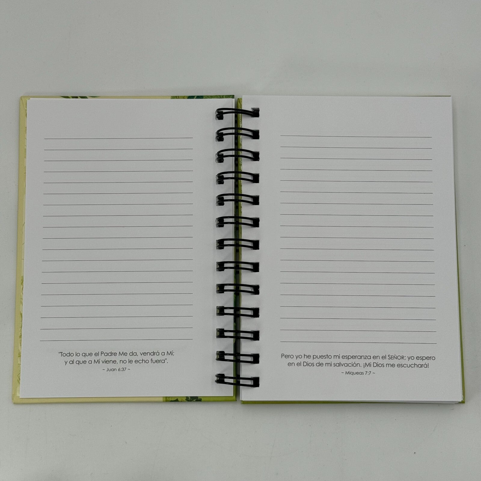 Christian Art Gifts 5x7 Spanish Notepad Journal Notebook Blank Notes Trees New