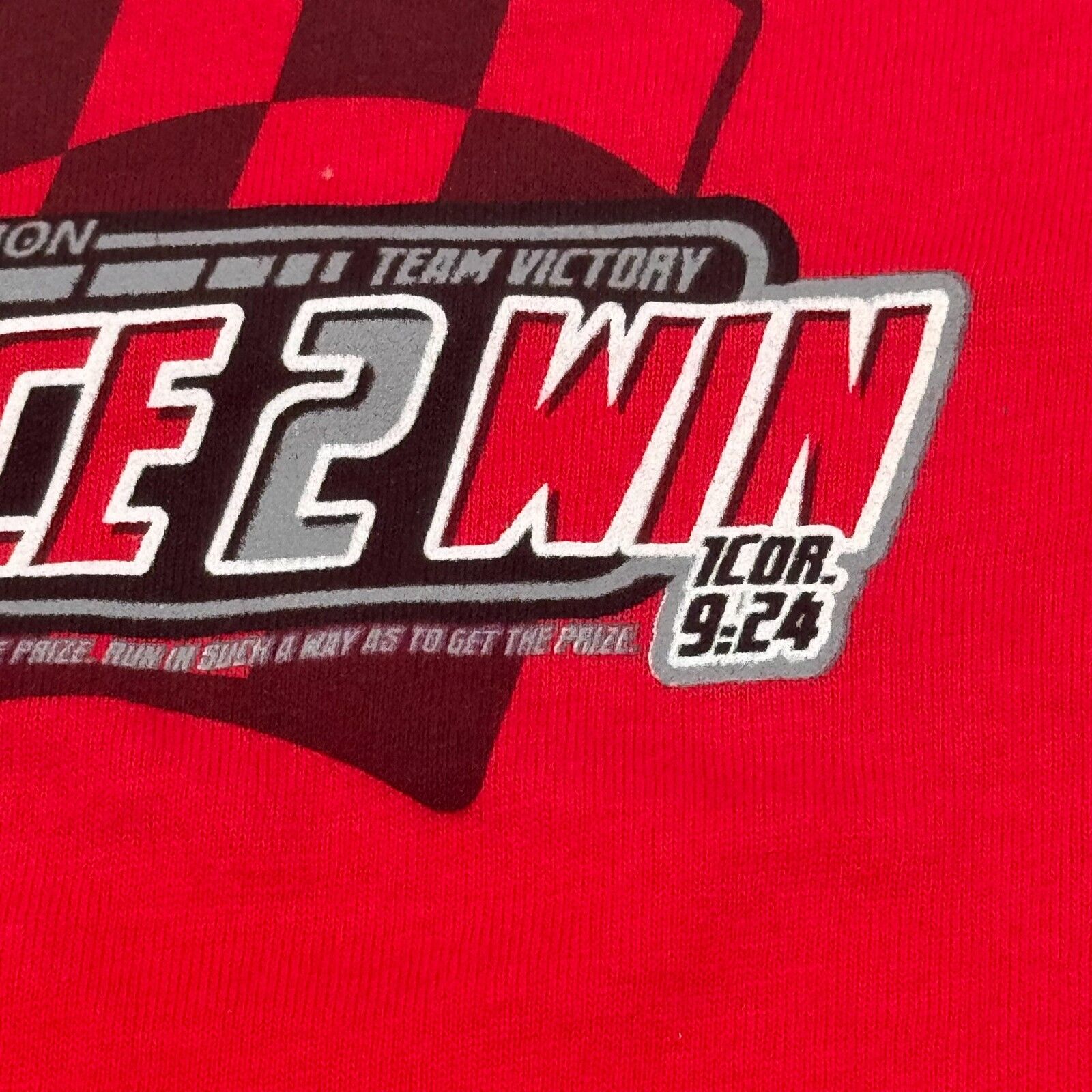 Hanes Play Wear Kids Race 2 Win Trendy Crewneck T-Shirt Red Size 2T NWT