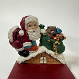 Trim a Home Santa Stocking Holder Set of 2 Holiday Decor