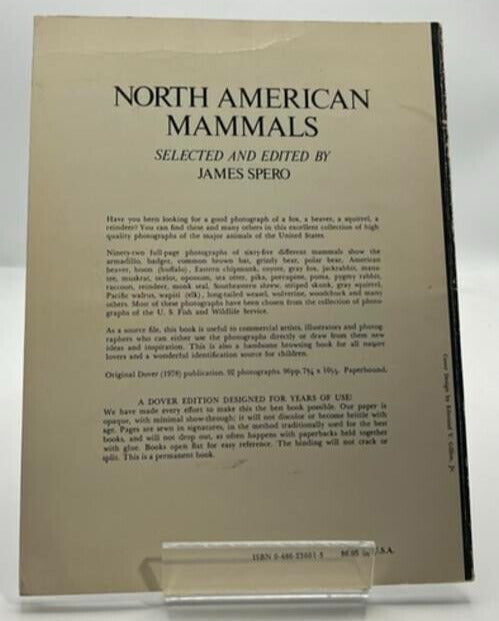 North American Mammals: A Photographic Album for Artists and Designers Spero, Ja