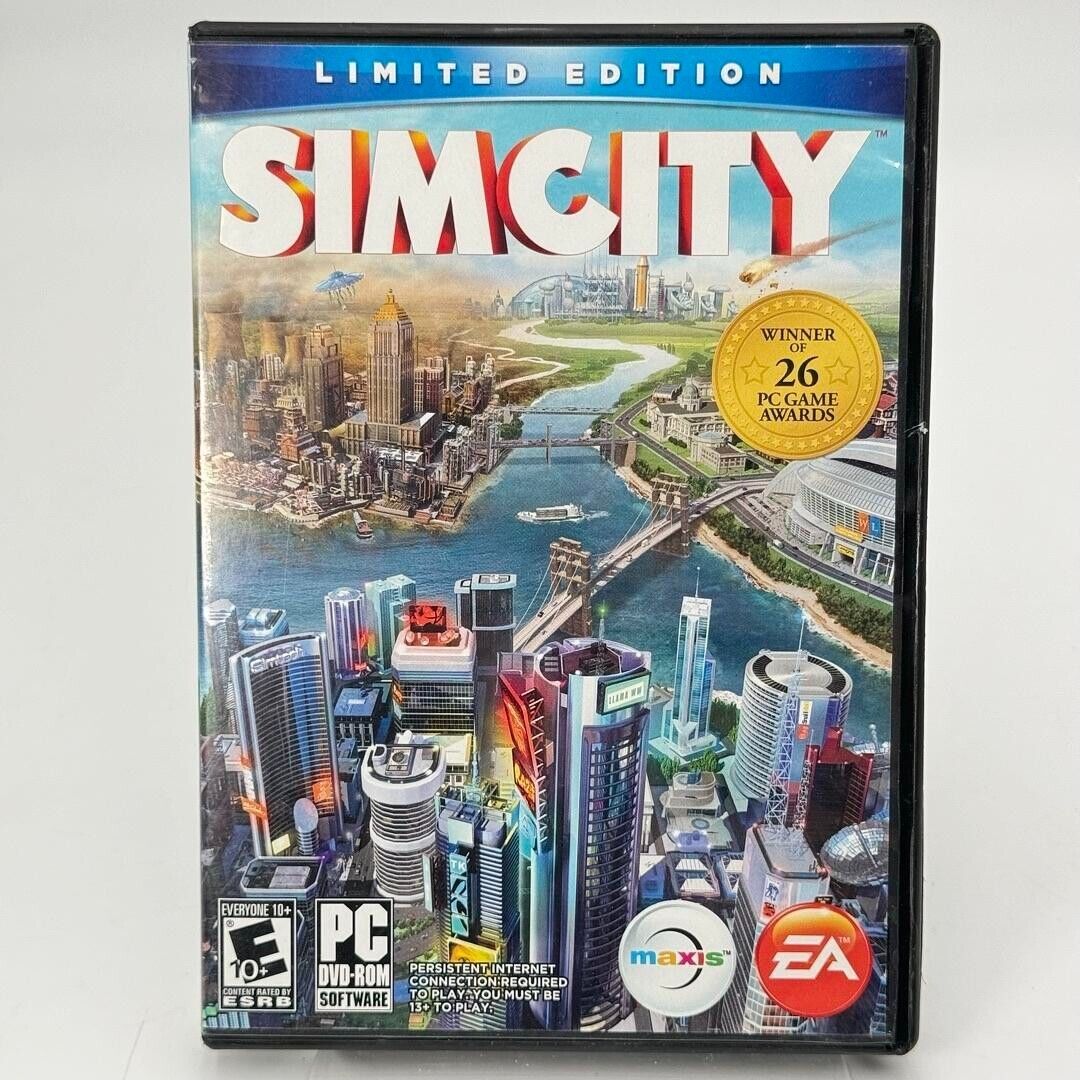 Lot of 5 PC Games Splinter Cell Empire Earth Tomb Raider Simcity Limited Edition