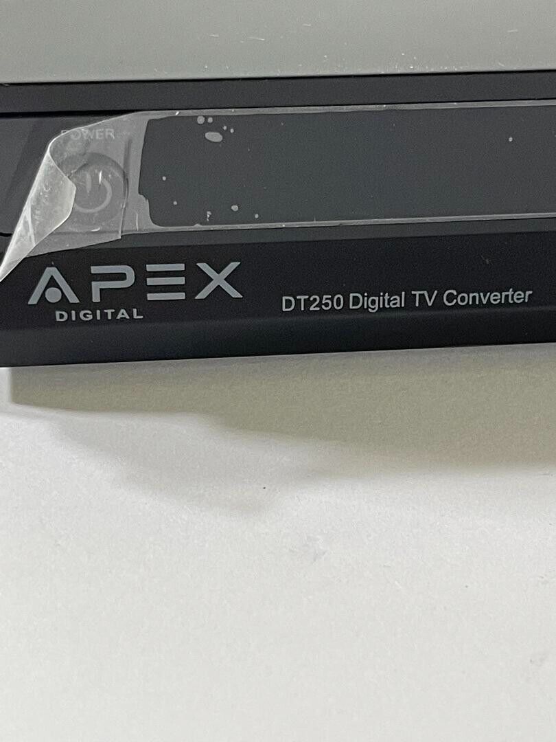 Apex DT250 Digital TV Converter Box with Analog PassThrough No Remote