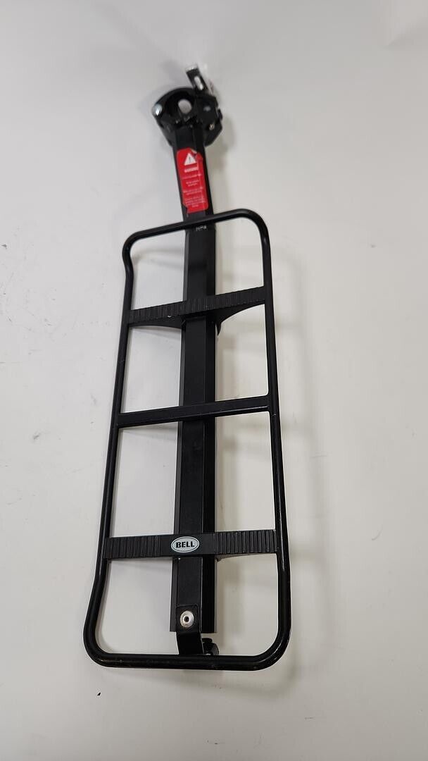 Bell Sports Black Aluminum Cargo Bike Carrier Rack 20 lbs Capacity - As Shown