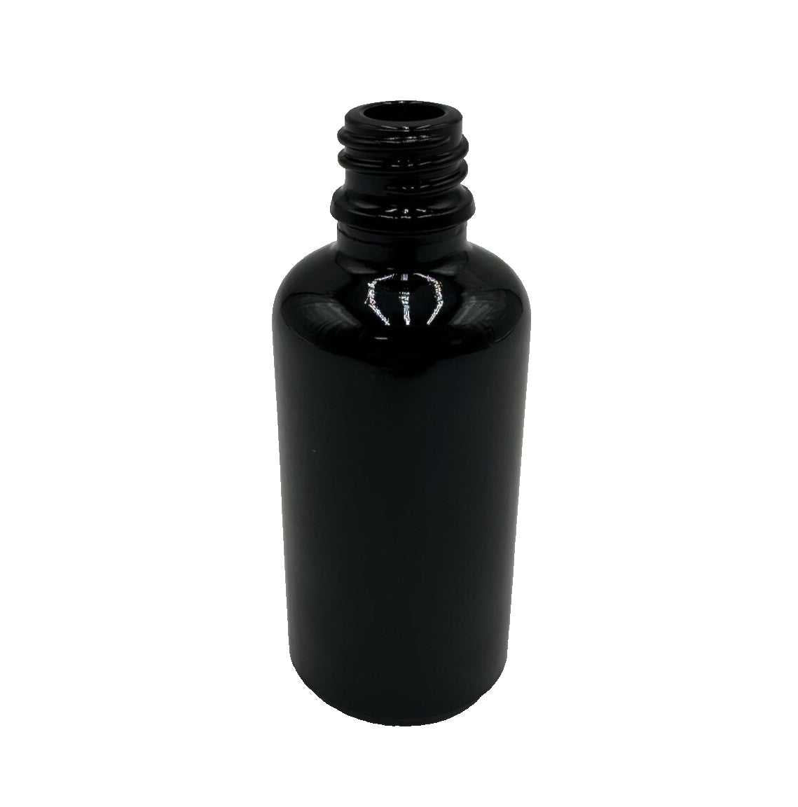 50ml (1.69 fl. oz) Boston Round Black Dropper Bottles (Lot of 4,200+ bottles)