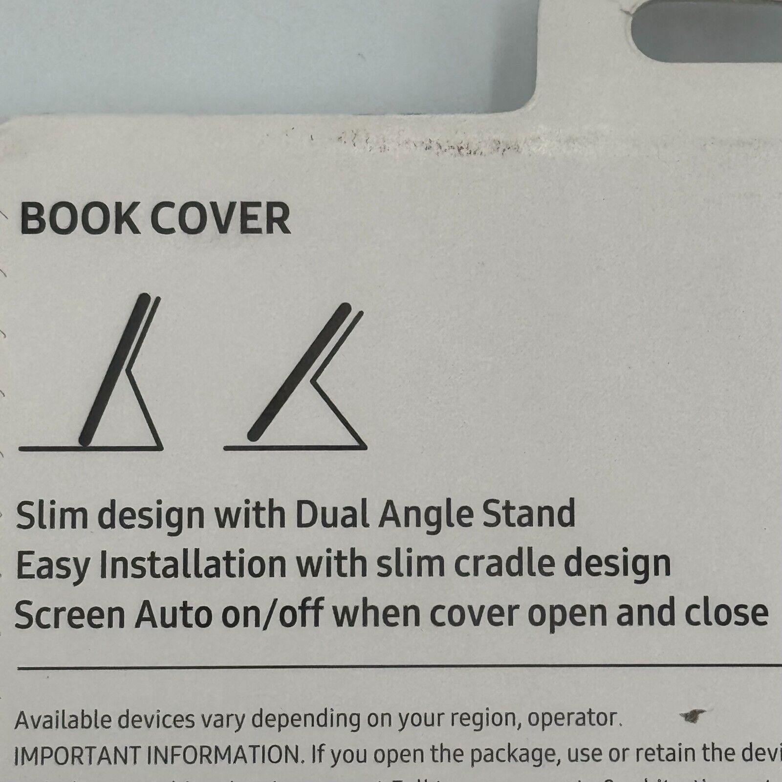 Genuine OEM Samsung Galaxy Tab A7 Book Cover Gray Folio Case Stand