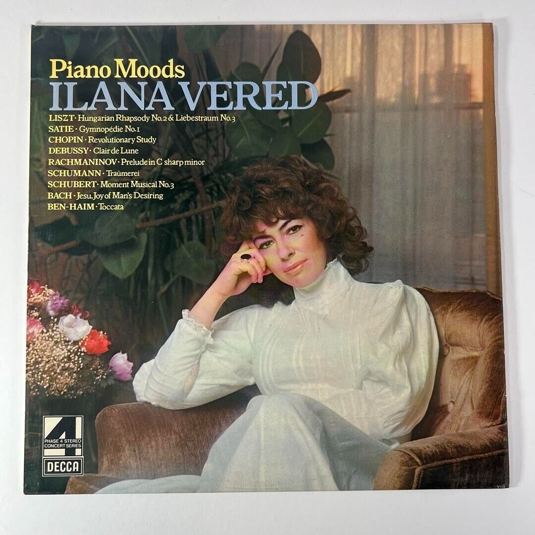 Ilana Vered – Piano Moods Phase 4 Stereo Concert Series Vinyl LP Decca PFSI 4387