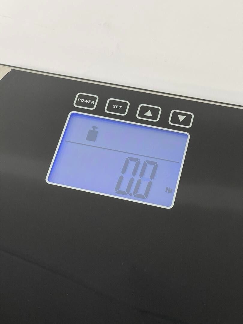 Taylor Body Fat Digital Scale LCD Display Black Model #:  5761BF