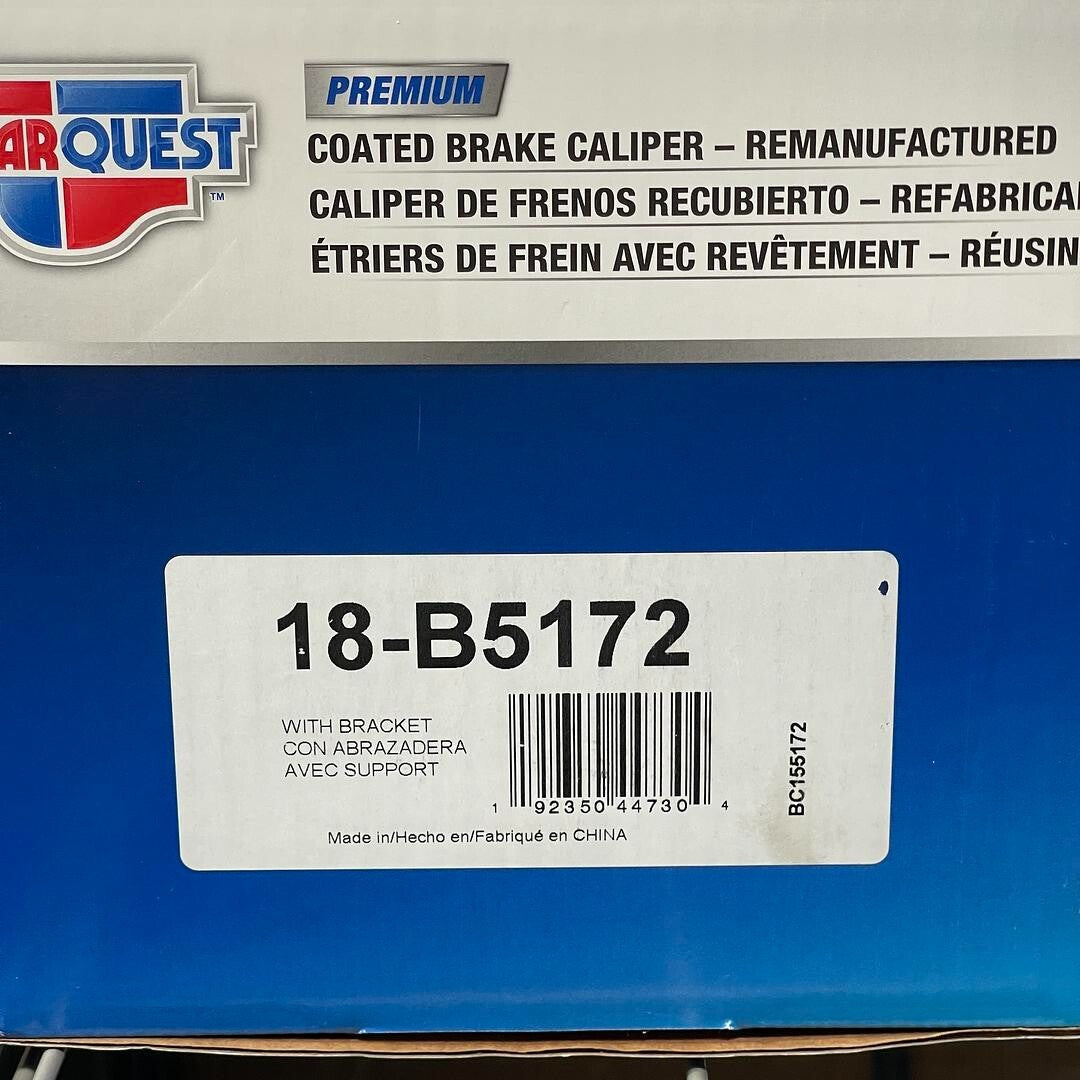 CarQuest #18-B5172 Reman Coated Brake Caliper