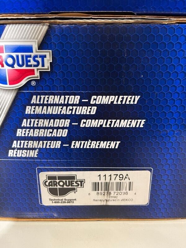 11179A Reman Carquest Alternator For Buick Chevrolet Pontiac 135 Amps