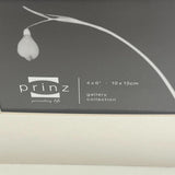 Prinz Shadow Box Glass Picture Frame Holds 4 4x6 Prints Black Wood New 17x17x2