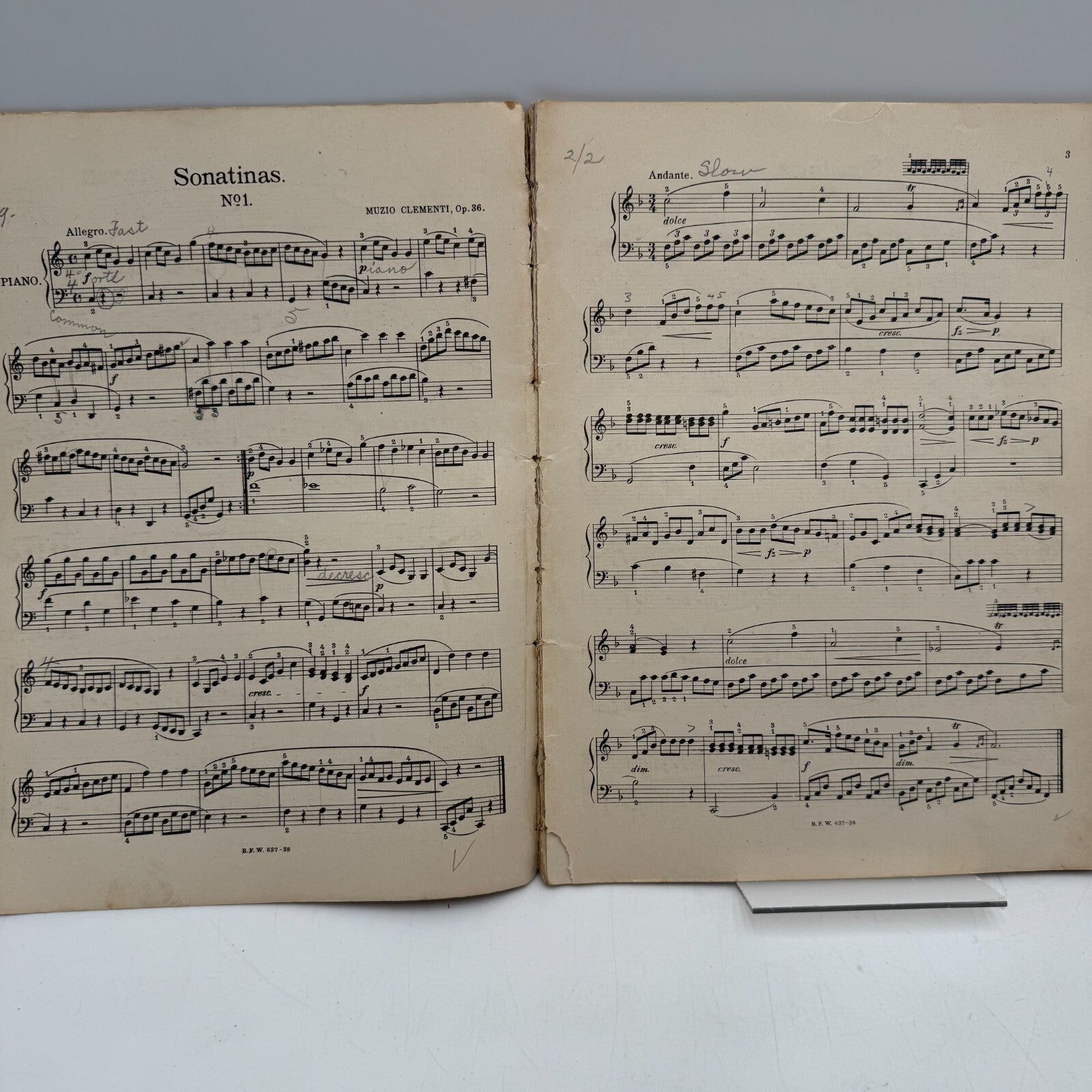 Lot of 5 Piano Sheet Music Books Theodore Presser Clementi Sonatinas Chopin