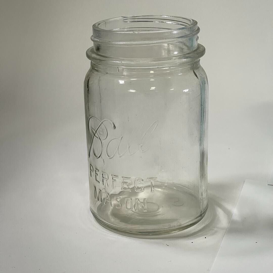 Assorted Lot of 12 Ball Perfect Mason Jars No Lids (Clear & Aqua)