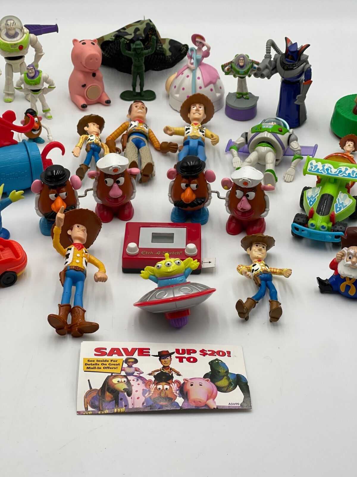 Lot of 35 Various Vintage Toy Story McDonalds Toy Collectibles and Other toys