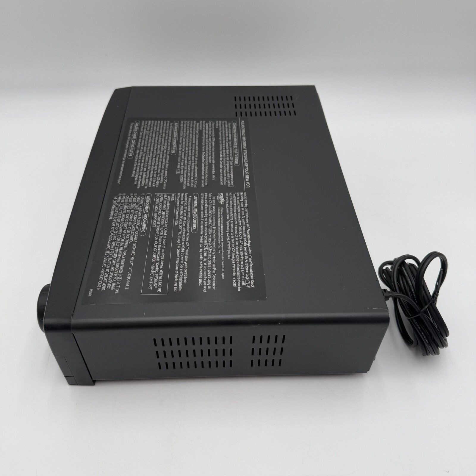 ADMIRAL VHS VCR Player JSJ 20934 For Parts Only Doesnt Power On No remote