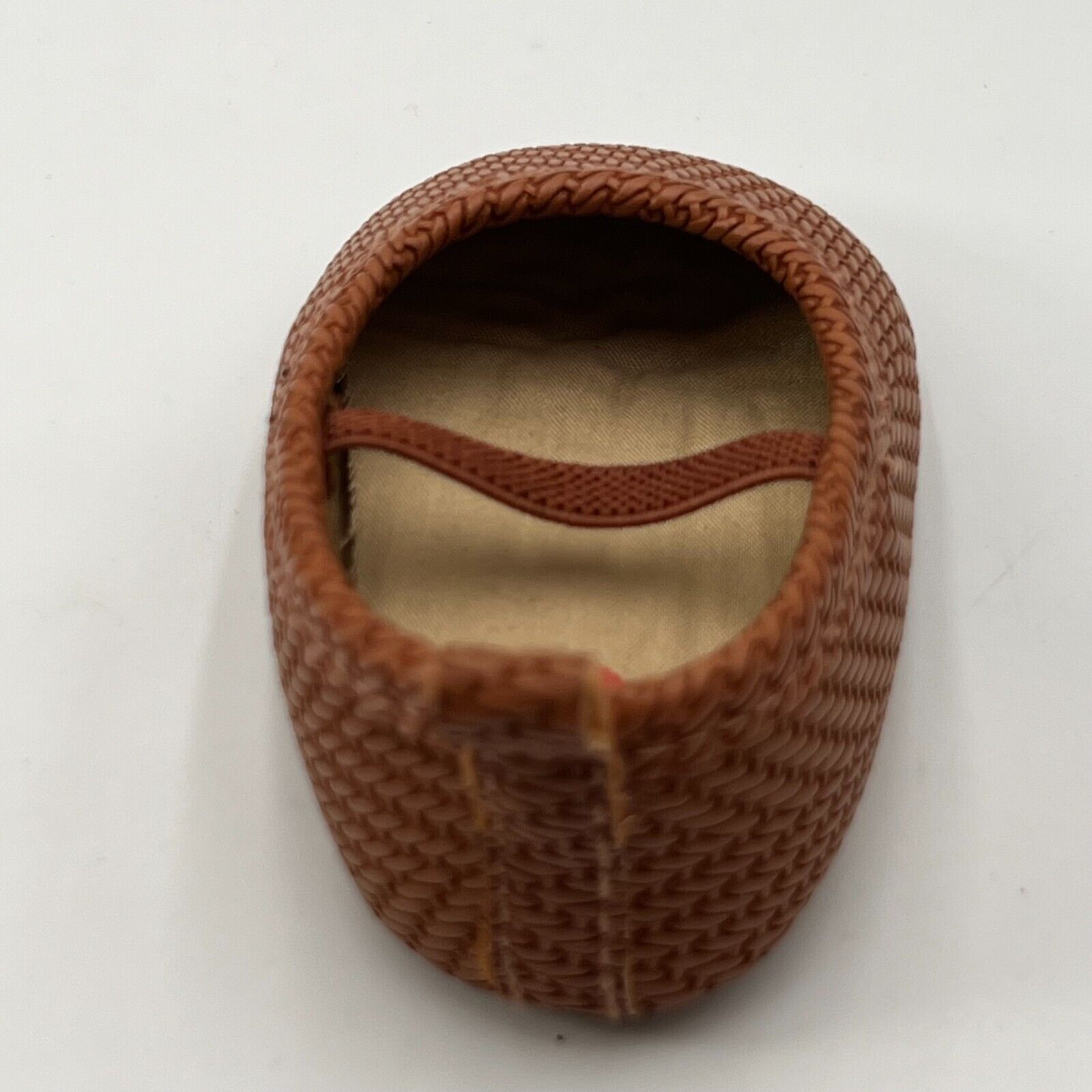 Baby B'gosh Woven Pattern Slip On Mary Jane Shoes Tan Comfy Size New Born