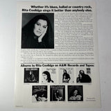 Rita Coolidge – Anytime... Anywhere 2 Vinyl LP A&M Records 1977 POP ROCK MUSIC