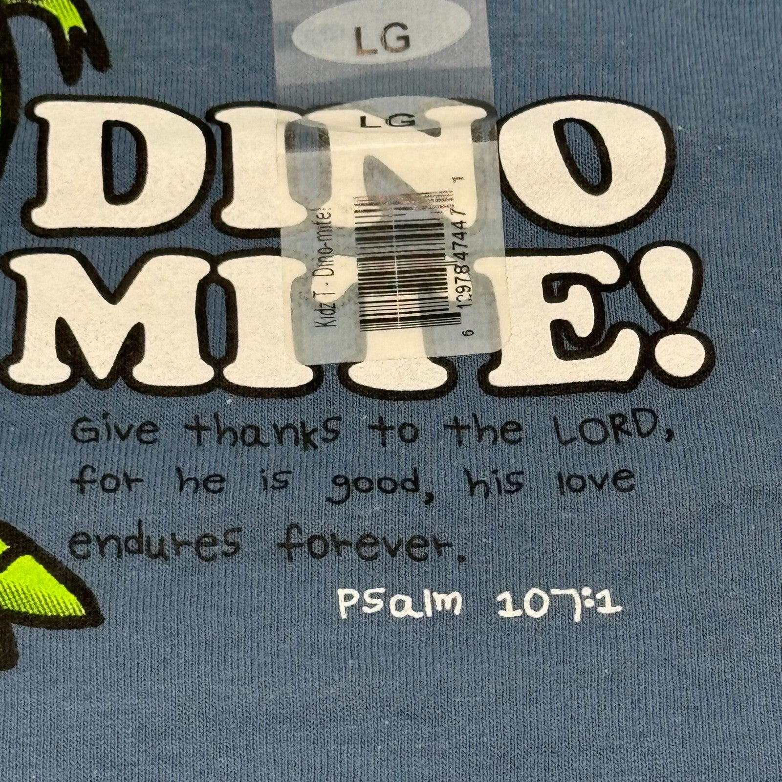 Kerusso Blue Psalm 107:1 Love Forever Youth Size Large L (10-12) NWT