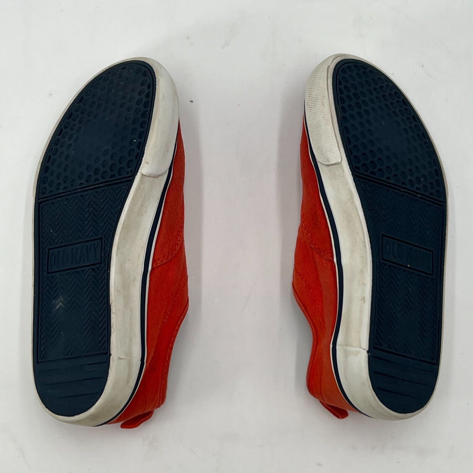 Old Navy Hot Tamale Red Cavas Lace Up Shoe Casual Sneakers Kids Size 13.5C US